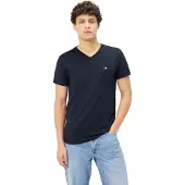 Gant T-Shirt "T-Shirt SLIM SHIELD V-NECK T-SHIRT 1er Pack", Herren, Gr. XXL, schwarz, Obermaterial: 100% Baumwolle CO., Shirts T-Shirt