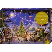 Sonstige Verlage Puzzle-Adventskalender - Weihnachtsmarkt der Tiere