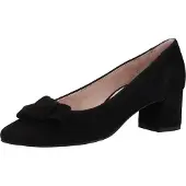 Paul green Leder Pumps mit Blockabsatz, Schleife und 5 cm Absatzhöhe