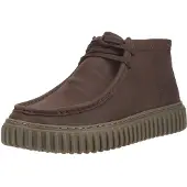 Clarks Torhill Hi Lederschuhe, Braun 42.5 EU