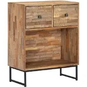 Syfax Sideboard Recyceltes Teakholz 60x30x75 cm