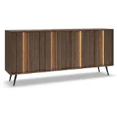 Stylmeble24 Kommode 183 cm – Modernes Sideboard mit LED-Beleuchtung und großzügigem Stauraum