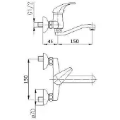 OEM Chrom verzierter Drehhebel Armatur