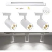 Nikcorp LED Deckenleuchte Strahler 3-flammig verstellbar modern weiß 30W
