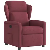 vidaXL Relaxsessel Weinrot Stoff