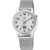 Master Time MTLA-101001-42M Damenuhr Funk Lady Line Mesh Silberfarben