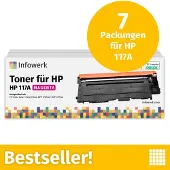 Infowerk Toner für HP 117A Magenta, Kompatibel mit HP ColorLaser 150, MFP-178, u.v.m., 7 Stück
