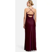 Vera Mont Abendkleid "Abendkleid mit Wasserfallausschnitt", Damen, Gr. 38, EURO, rot (wild ruby), 97% Polyester PES. 3% Elasthan EL., Kleider Abendkleid