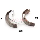 ASHIKA Bremsbackensatz 5502258 Hinterachse für TOYOTA