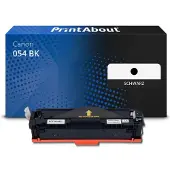 PrintAbout Toner kompatibel mit Canon 054 BK - Schwarz