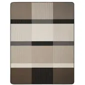 Biederlack Wohndecke "Origin Check", grau, B:150cm L:200cm, Baumwolle, Polyacryl, Polyester, Wohndecken, Wohndecke, 150 x 200, mit Zierstich