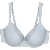 Triumph Bügel-BH "True Shape Sensation T W01", Damen, Gr. 90, Cup F, grau (pearl grau), Jersey, Obermaterial: 72% Polyamid, 28% Elasthan, BHs Bügel-BH, verkleinert die Brust optisch um eine Cup-Größe