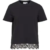 Vila Vinora Spitzensaum T-shirt