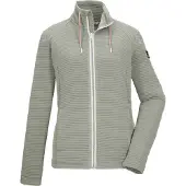 Killtec "KOS 12 WMN FLX JCKT" Elastische Damenjacke, gestreift, mit Kinnschutz und Taschen