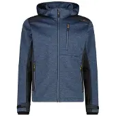 CMP Herren Softshelljacke Man Jacket Zip Hood 36A2477-N883 58 - Avio Mel. - 58