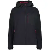 CMP Damen Jacke Woman Jacket Fix Hood 36Z1096-26UZ 46 - Nero/Antracite - 46