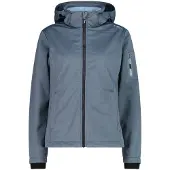 CMP Woman Jacket DET. Hood cool blue mel. (L523) 48