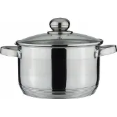 Edenberg Edelstahl Topf 6,1 L mit Deckel Induktion
