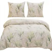 Cotton World Baumwolle world Bettwäsche 160x200cm 3D Blumen Baumwollsatin