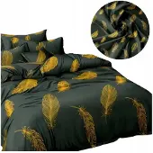 Cotton World Baumwolle world 3D Bettwäsche-Set 140x200 cm Goldene Federn