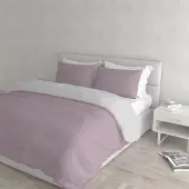 Merkloos Bettwäsche Set 100% Baumwolle in Antik Rosa/Hellgrau