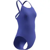 Speedo - Women's Female Solid Leaderback - Badeanzug Gr 40 blau