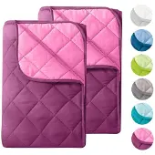 Merkloos Sommerbettdecke Mikrofaser 135x200 cm, Wendbar, Lila und Rosa