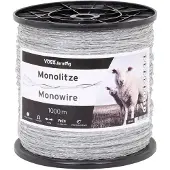 Merkloos Mono-Litze Weidezaun 1000 Meter mit 2 verzinkten Leitern