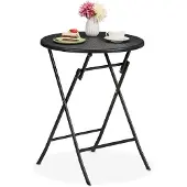 Merkloos Klappbarer Gartentisch mit Rattan-Optik