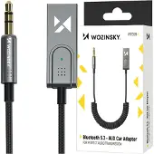 24hShop 5907769308383, 3.5mm, Stecker, USB Typ-A, Stecker, Schwarz