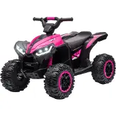 HOMCOM Elektro-Quad Kinderquad mit USB-Anschluss, Kindermotorrad mit Musik