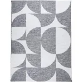 FRAAI In | & Outdoor Teppich | Summer Shapes Grau | 140x200cm | Grau | Rechteckig