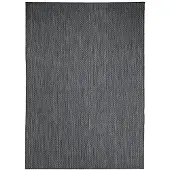 FRAAI In & Outdoor Teppich | Malta Arrow Schwarz | 160x230cm | Schwarz | Rechteckig