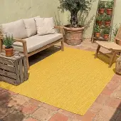 NATURL. In | & Outdoor Teppich | Costa Ockergelb | 140x200cm | Gelb | Rechteckig