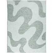 FRAAI In | & Outdoor Teppich | Summer Swirl Grün | 140x200cm | Grün | Rechteckig