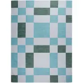 FRAAI Retro In | & Outdoorteppich | Pop Cubes Grün | 80x150cm | Grün | Rubber (TPR) | Rechteckig