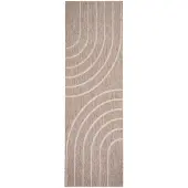 FRAAI Balkonteppich | Sierra Curves Beige Creme | 80x180cm | Creme | Läufer