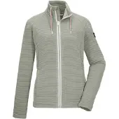 Killtec "KOS 12 WMN FLX JCKT" Elastische Damenjacke, gestreift, mit Kinnschutz und Taschen