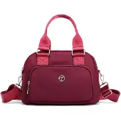 Merkloos Modische Damen Crossbody Bag - Multifunktionale Schultertasche in Rot