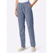 Casual Looks Schlupfhose , Damen, Gr. 48, Normalgrößen, blau (taubenblau), 98% Baumwolle, 2% Elasthan, unifarben, Hosen Schlupfhose