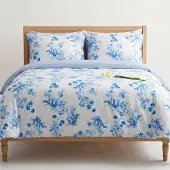 Merkloos Bettbezug-Set mit Blumenmuster aus 100% Baumwolle