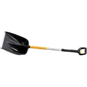 Fiskars X-series Teleskop-Schneeschaufel, Schneeschaufel, Metall, Schwarz, Orange, Anpassbar, Ergonomisch, Finnland, 36,2 cm