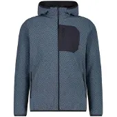 CMP MAN Fleece Jacket FIX Hood avio (N876) 56