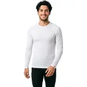 Loeffler - Shirt LA Transtex Light - Kunstfaserunterwäsche Gr 46 grau/weiß