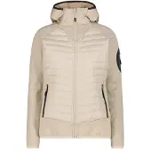 CMP Damen Kapuzensweats lg.Arm Da WOMAN JACKET HYBRID FIX HOOD