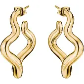 Thomas Sabo CR771-M01-39 Damen-Ohrringe Creolen in Wellenform Vergoldet