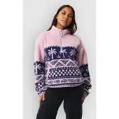 Rip Curl Uni Bossa Nova 1/4 Zip Polarfleece Violett