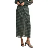 Silbon Midi Knot Ethnic Print Midirock