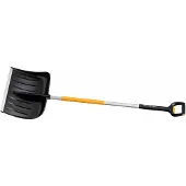 Fiskars X-series Teleskop-Schneeräumer, Schneeschaufel, Metall, Schwarz, Orange, Anpassbar, Ergonomisch, Polen, 53,2 cm