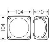 Hensel Reihenklemmenkasten RK 0405 T 1,5-4qmm 5 Klemmen